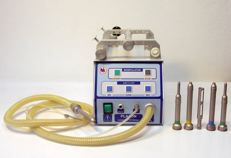 Plason plasma gas-containing airflow NO-therapy device